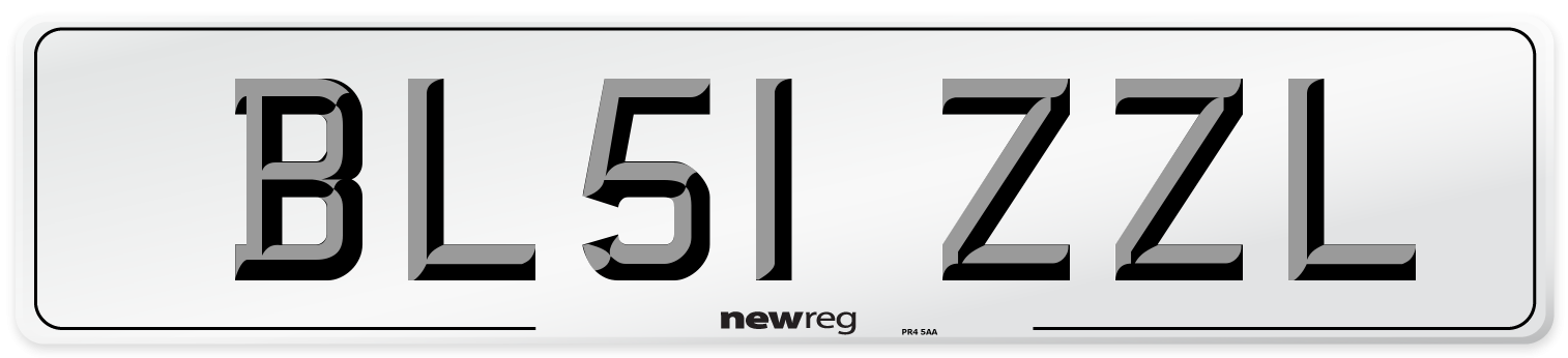 BL51 ZZL Number Plate from New Reg